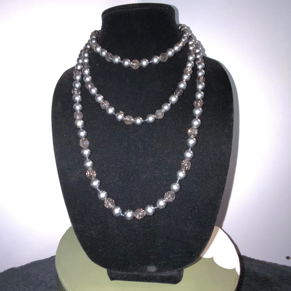 Diamond Beaded Rope Necklace